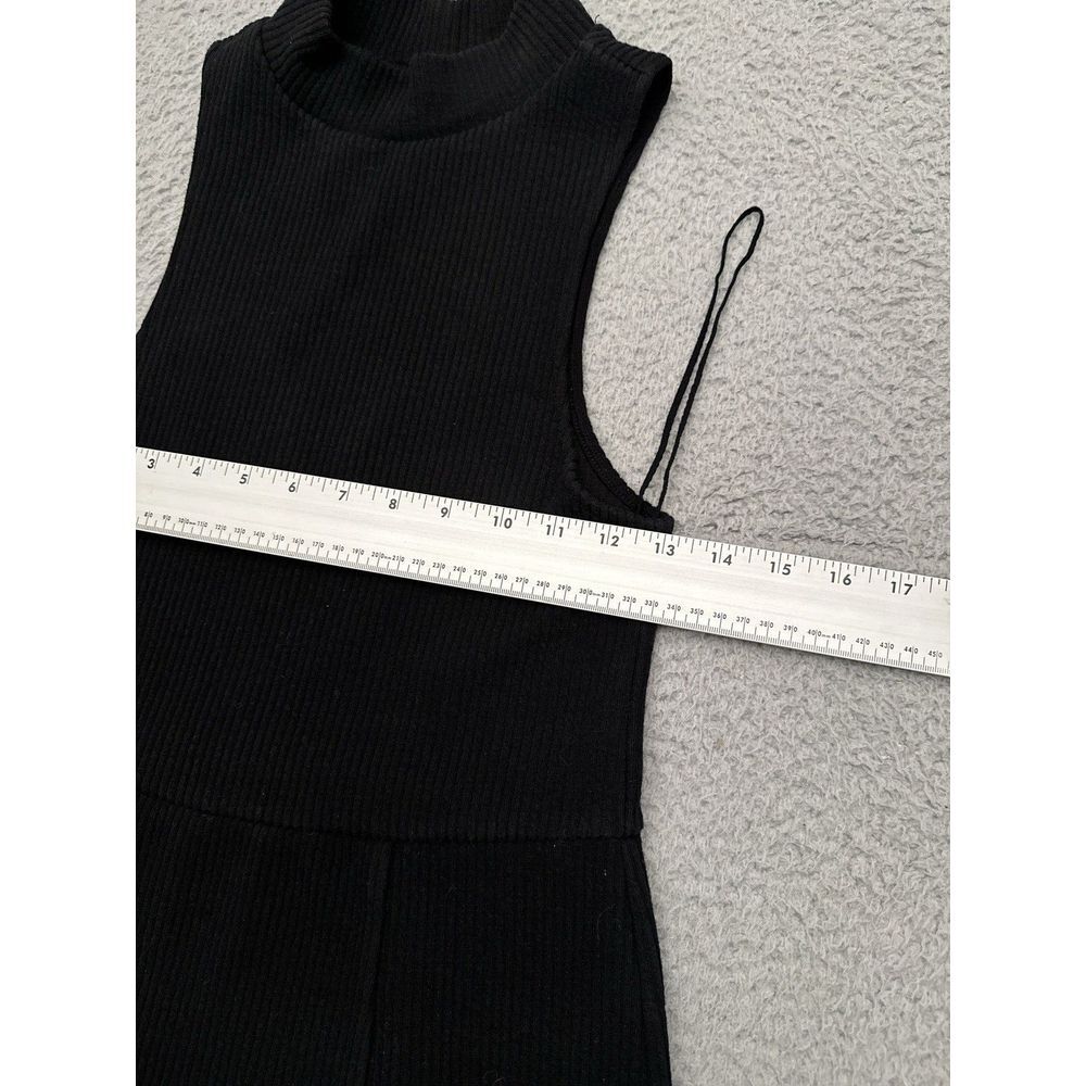 Free People Mary Jane Halter Top Mock Neck Dress Women's Small Black Ribbed‎ - Picture 8 of 11
